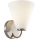 Fusion Collection - Pavia Family 1 Light 6.75 inch Brushed Nickel Wall Sconce Wall Light, EVOLV