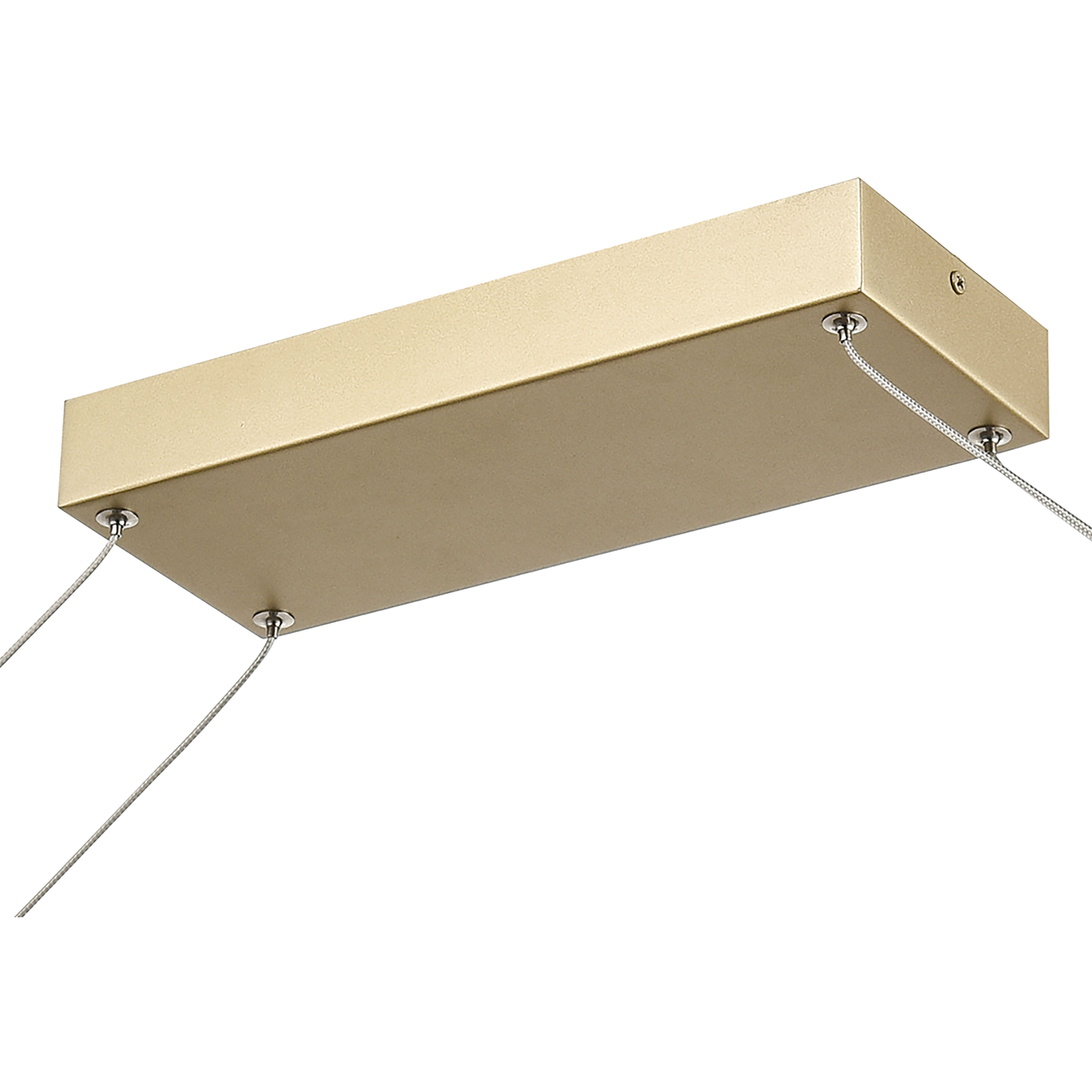 Minimalist LED 36 inch Soft Gold Linear Chandelier Ceiling Light