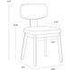 Rickett Dark Brown / Dove Cream Dining Chair, Set Of 2