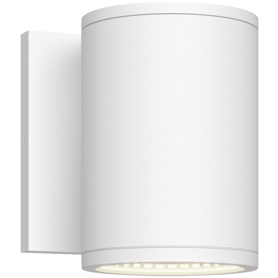 Nordic LED 5 inch White Exterior Wall Light