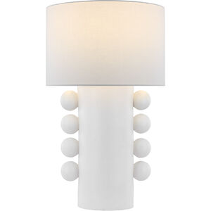 Kelly Wearstler Tiglia 31 inch 15.00 watt Plaster White Table Lamp Portable Light