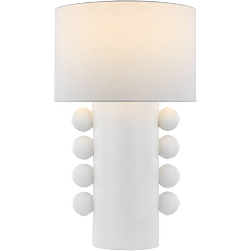 Kelly Wearstler Tiglia 31 inch 15.00 watt Plaster White Table Lamp Portable Light