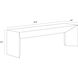 Nomad Grey Outdoor Bench