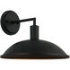 Farmley 1 Light 12 inch Matte Black Wall Sconce Wall Light