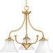 Erskine 3 Light 24 inch Brushed Bronze Chandelier Ceiling Light