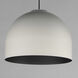 Foster LED 15.75 inch Black with Gold Single Pendant Ceiling Light in Gray and Black