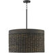Tallulah 4 Light 24 inch Charcoal Wash Pendant Ceiling Light