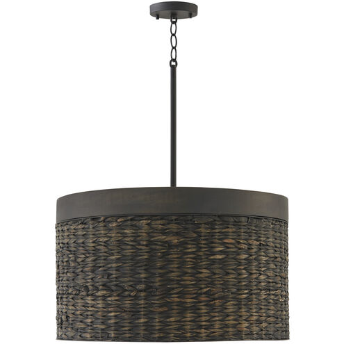 Tallulah 4 Light 24 inch Charcoal Wash Pendant Ceiling Light