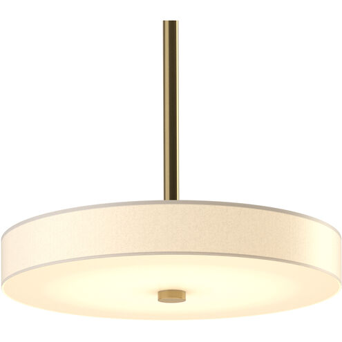 Disq LED 15 inch Modern Brass Pendant Ceiling Light