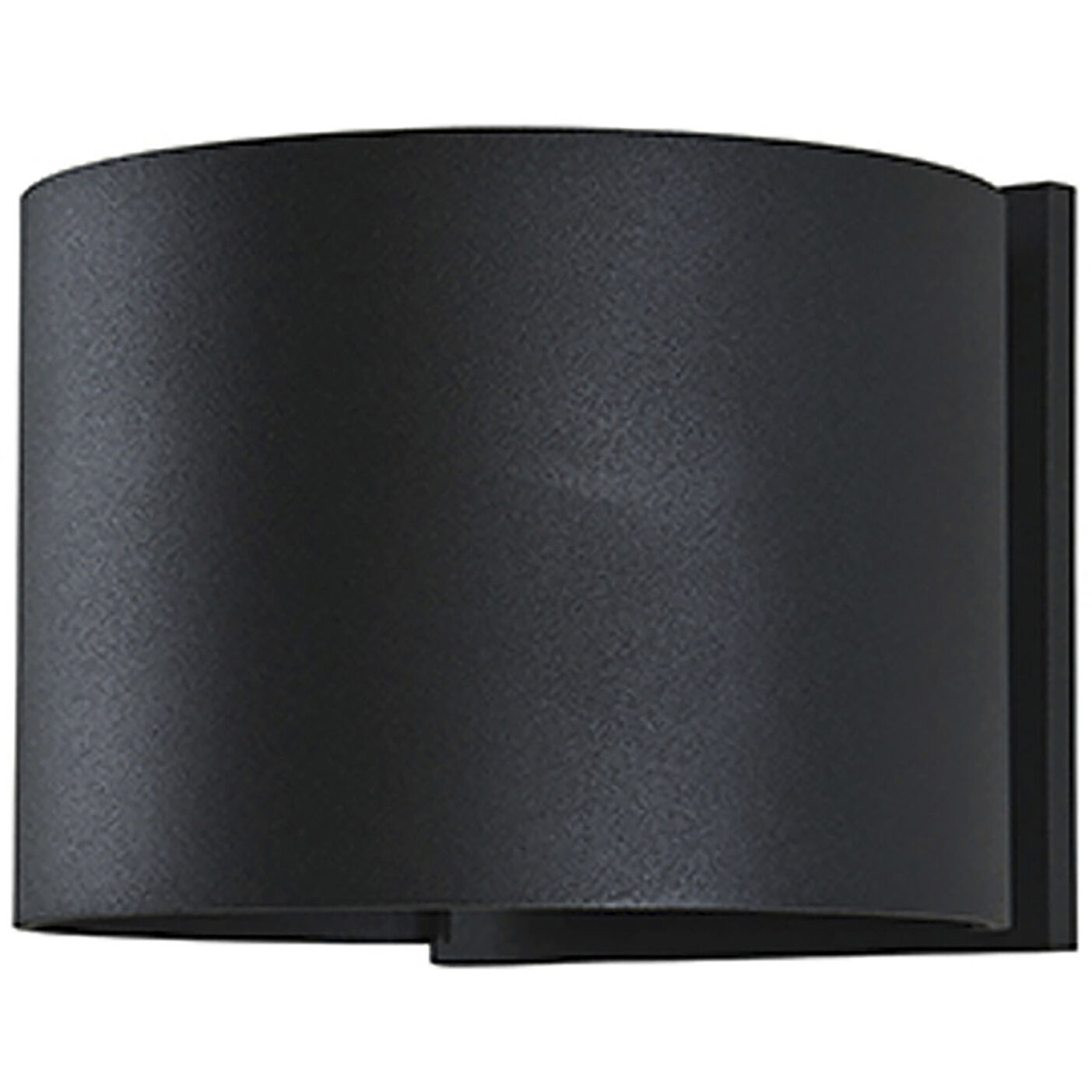Curve LED 5 inch Black Outdoor Wall Sconce