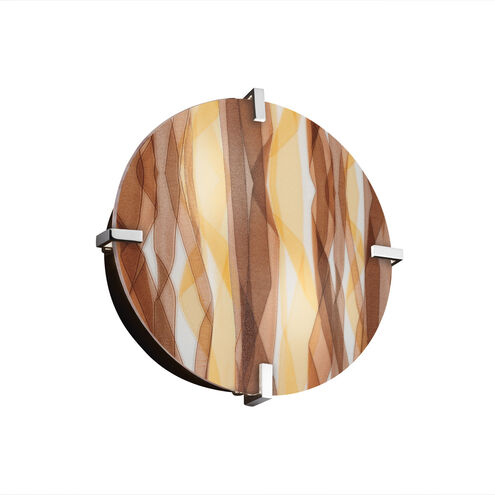 3form LED 12.5 inch Brushed Nickel Flush Mount Ceiling Light