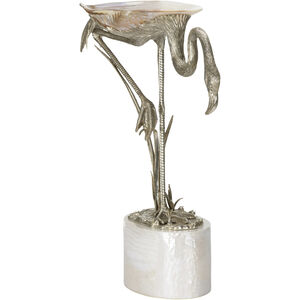 Firebird White/Cream and Silver Decorative Object