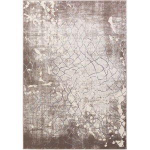 Neptune 91 X 63 inch Taupe/Camel/Medium Gray/Ivory Rugs, Polypropylene and Polyester
