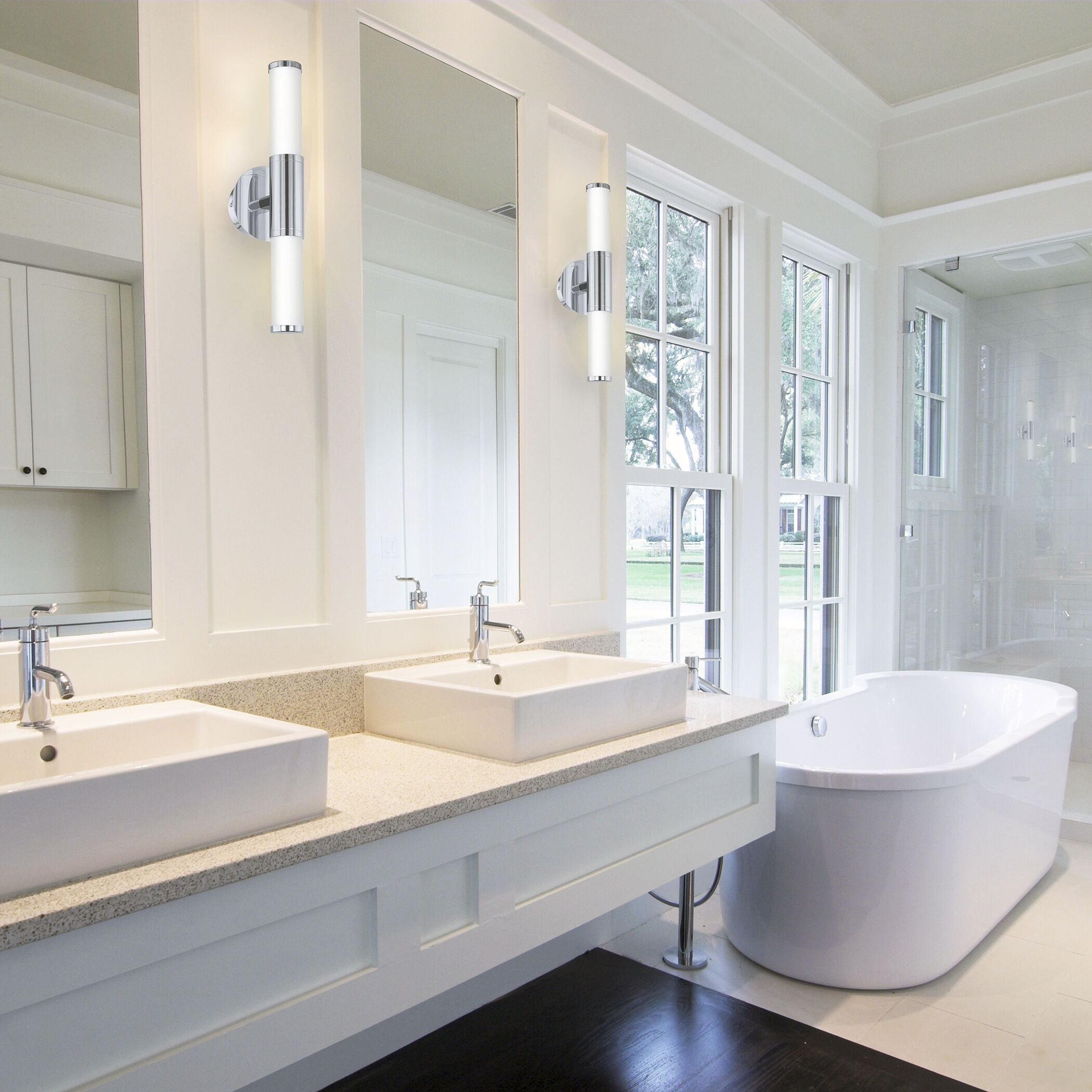 Palmera 1 LED 4.92 inch Chrome Wall Sconce Wall Light