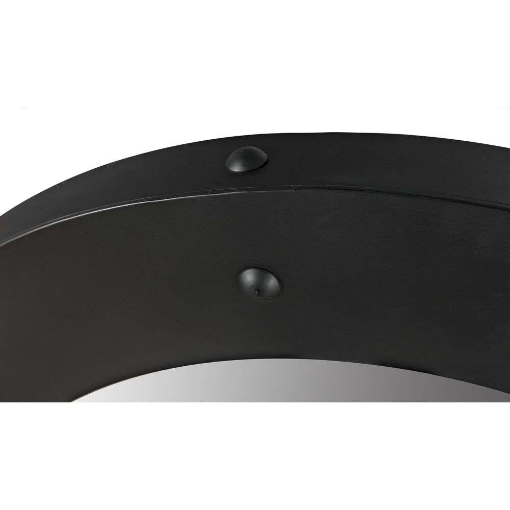 Clay 36 X 36 inch Matte Black Mirror, Large