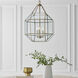Suzanne Kasler Morrison 3 Light 18.5 inch Satin Brass Pendant Ceiling Light