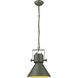 Crew 1 Light 18 inch Green Pendant Ceiling Light