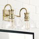 Cassidy 2 Light 17.5 inch Aged Brass Vanity Light Wall Light