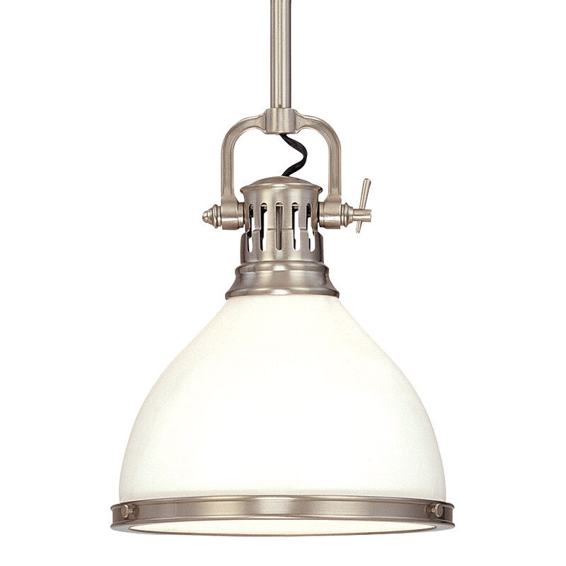 Randolph 1 Light 10 inch Satin Nickel Pendant Ceiling Light