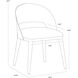 Dezirae Black / Cognac Leather Dining Chair