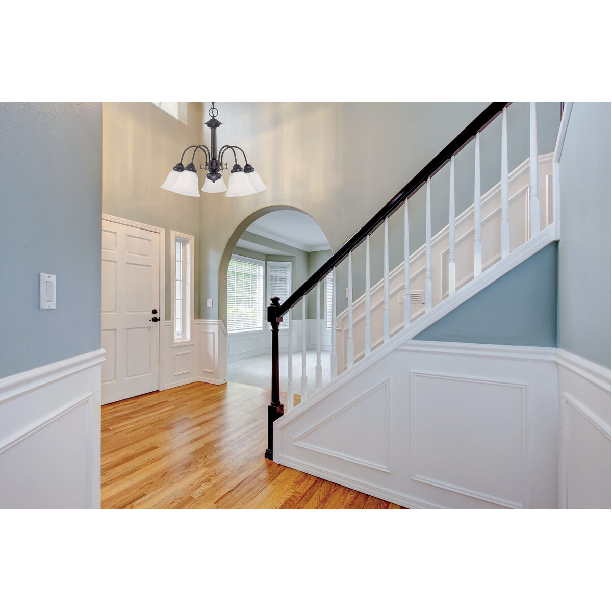 Ballerina 5 Light 24 inch Mahogany Bronze Chandelier Ceiling Light