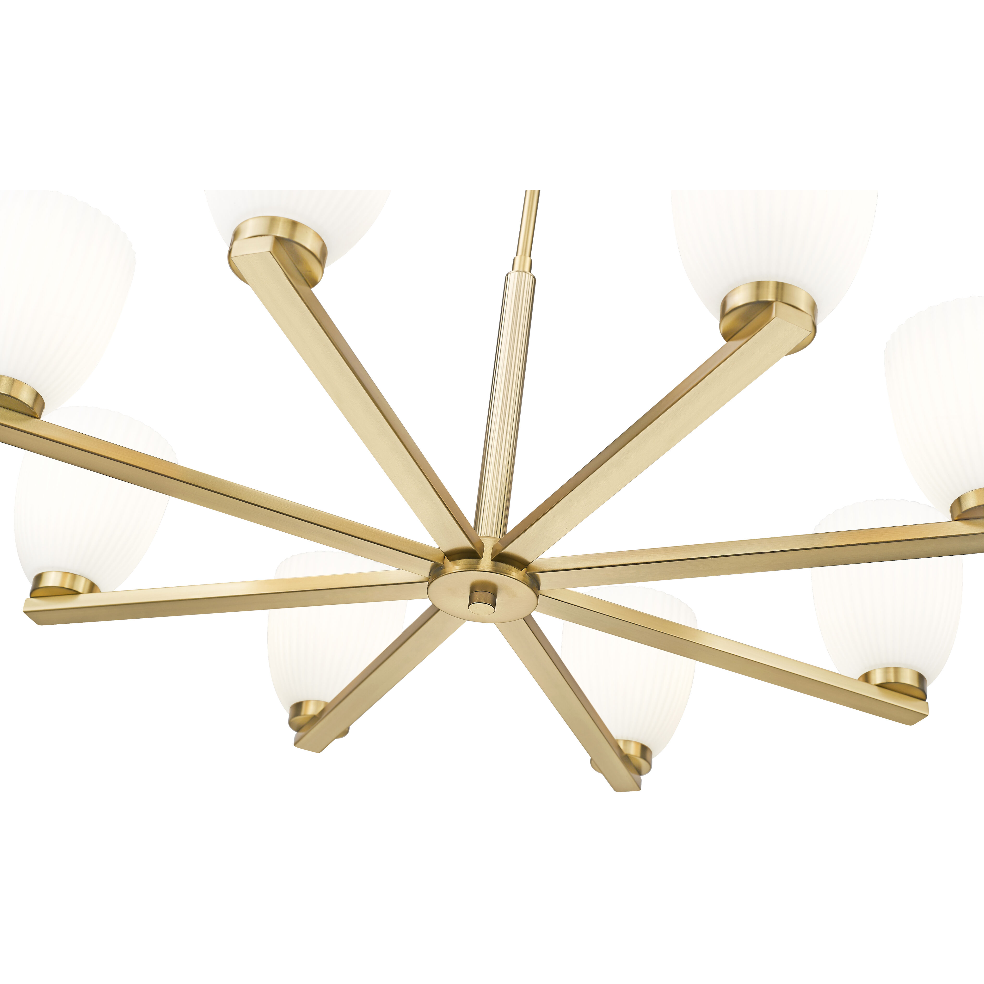 Naya 8 Light 33.25 inch Modern Gold Chandelier Ceiling Light