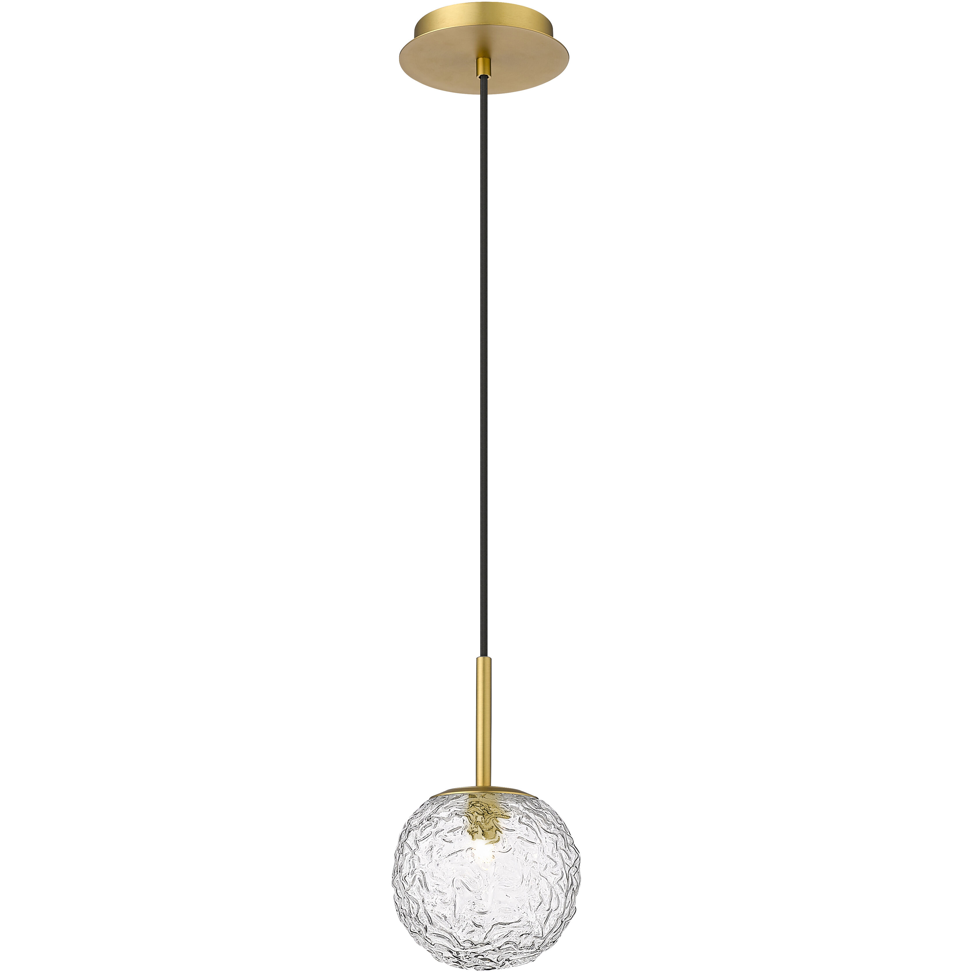 Barrington 1 Light 6 inch Brushed Brass Mini Pendant Ceiling Light
