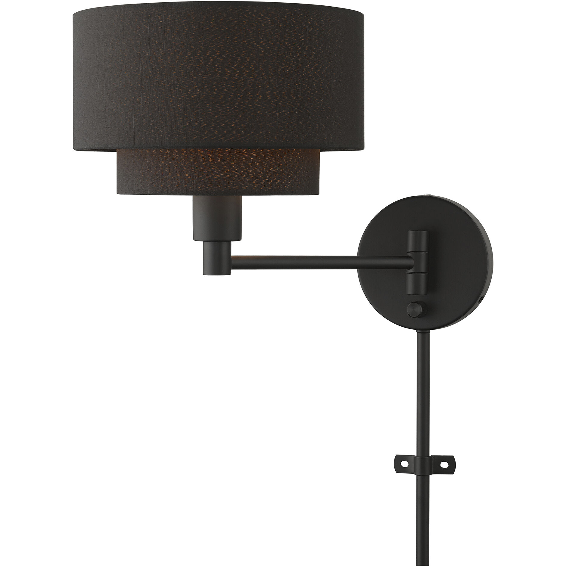 Sentosa 15.25 inch 60.00 watt Black Swing Arm Wall Lamp Wall Light