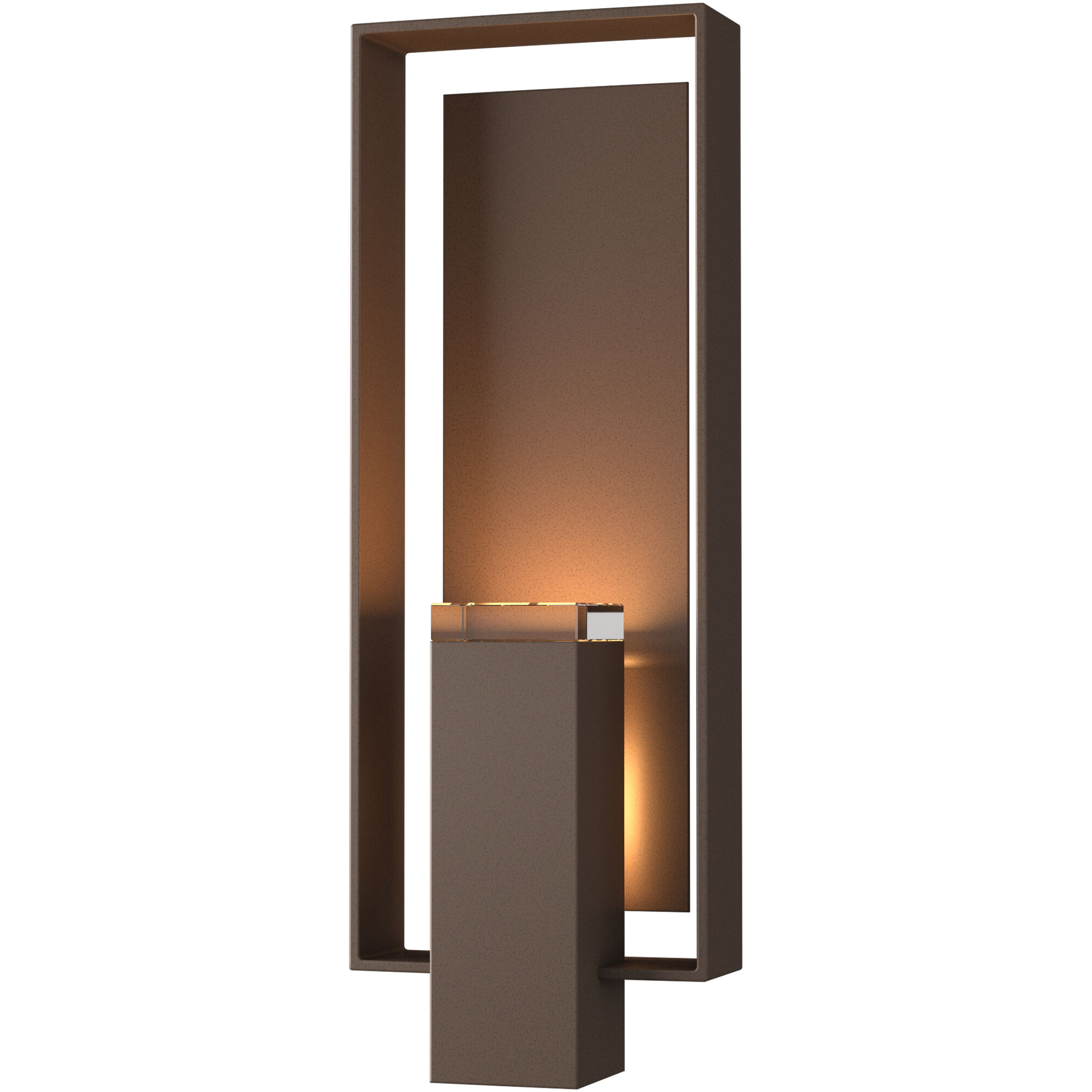 Shadow Box 2 Light 21.2 inch Coastal Bronze and Coastal Bronze Outdoor Sconce, Large