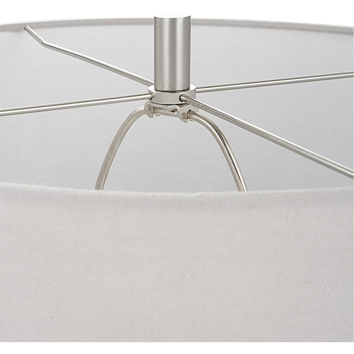 Pinpoint 25 inch 150.00 watt Mottled White and Gray/Cool Gray/Ivory Cream Table Lamp Portable Light