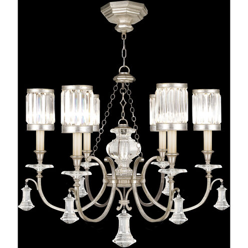 Eaton Place 6 Light 32 inch Silver Chandelier Ceiling Light