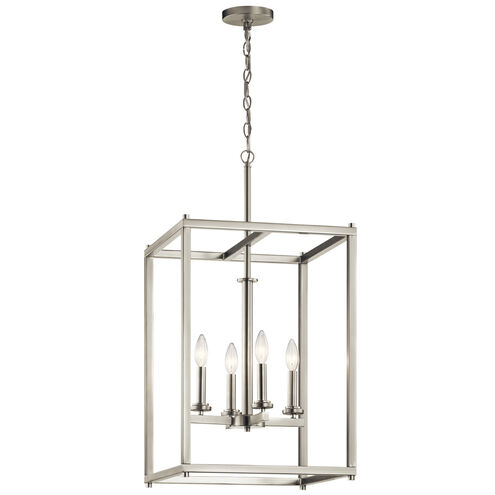 Crosby 4 Light 16 inch Brushed Nickel Foyer Pendant Ceiling Light