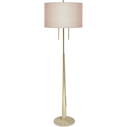 Citrine 68 inch 100 watt Brass Floor Lamp Portable Light