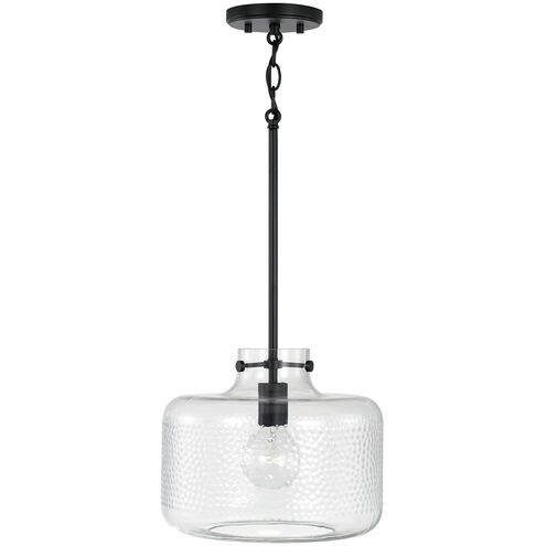 Brighton 1 Light 12 inch Matte Black Pendant Ceiling Light