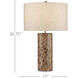 Meraki 26.75 inch 150 watt Natural Table Lamp Portable Light
