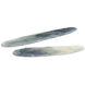 Midnight Midnight Blue/Frosted Trays, Set of 2