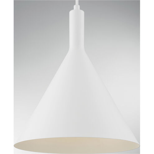 Lightcap 1 Light 12 inch Matte White Pendant Ceiling Light