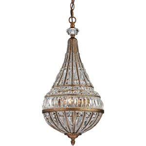 Empire 3 Light 11 inch Mocha Mini Pendant Ceiling Light