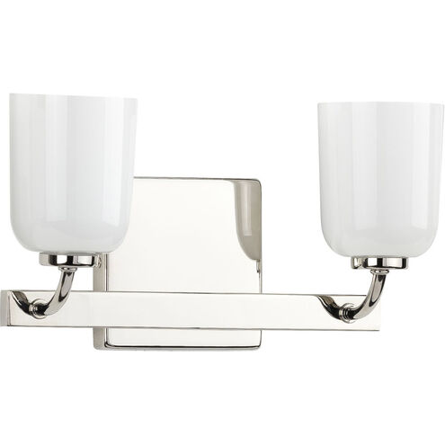 Moore 2 Light 12.5 inch Polished Nickel Bath Vanity Wall Light