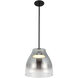 Trinity Pendant Ceiling Light in Smoked Glass