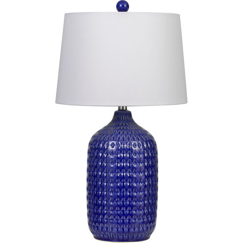Adelaide 27 inch 150 watt Royal Blue Table Lamp Portable Light
