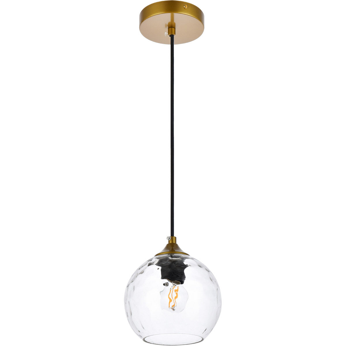 Cashel 1 Light 5.9 inch Brass Pendant Ceiling Light