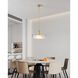 Como 1 Light 18 inch Champagne Gold Convertible Pendant Ceiling Light