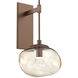 Nova LED LED 10 inch Burnished Bronze Indoor Sconce Wall Light, Tempo Nebula