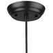 Lisbon 1 Light 18 inch Matte Black Pendant Ceiling Light