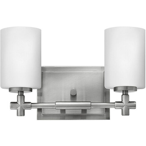 Laurel 2 Light 13 inch Brushed Nickel Vanity Light Wall Light