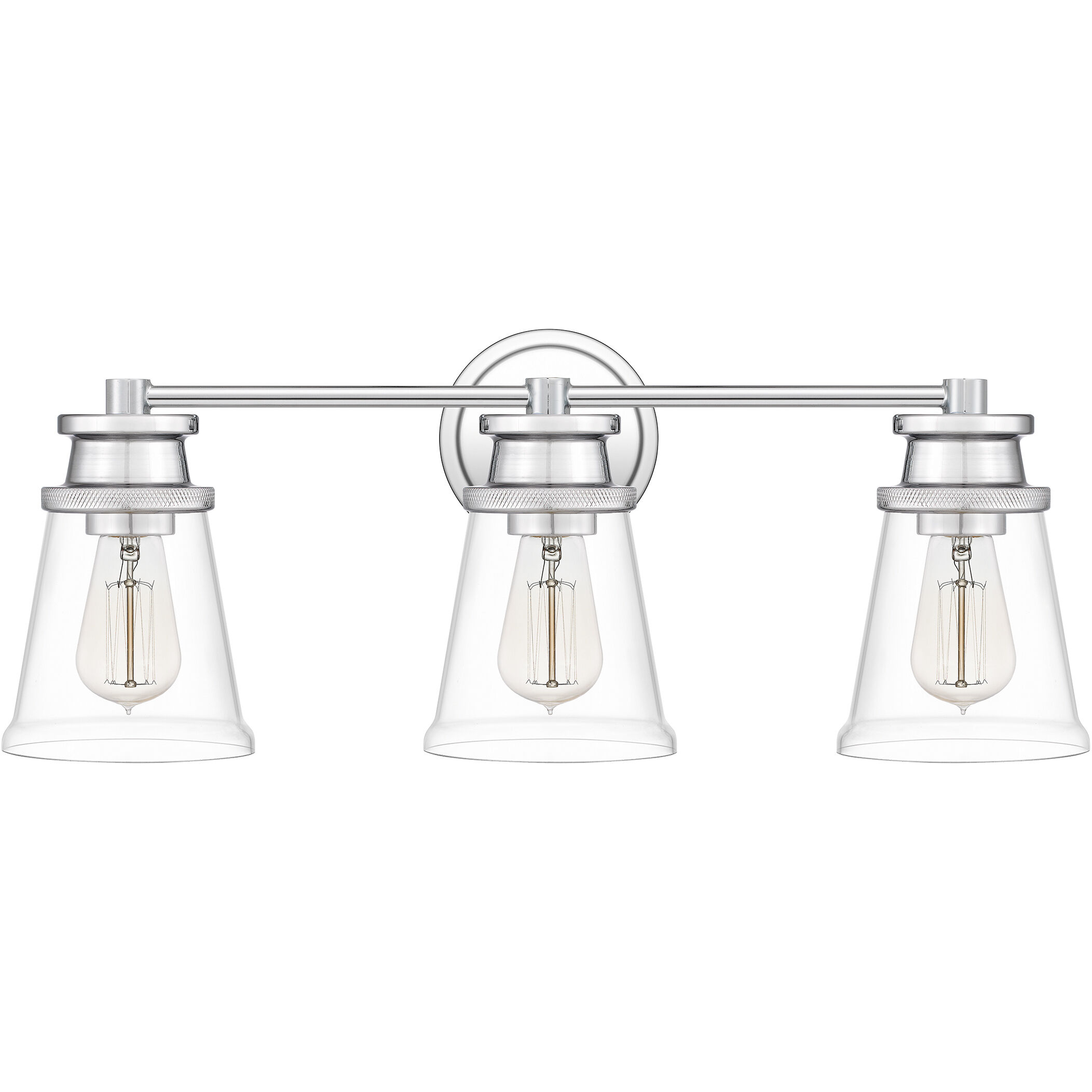 Haverfield 3 Light 24 inch Polished Chrome Bath Light Wall Light