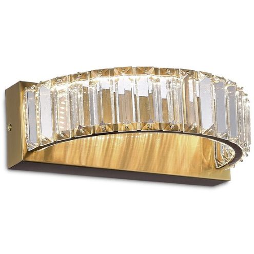 Stella Wall Sconce Wall Light in Black and Brass