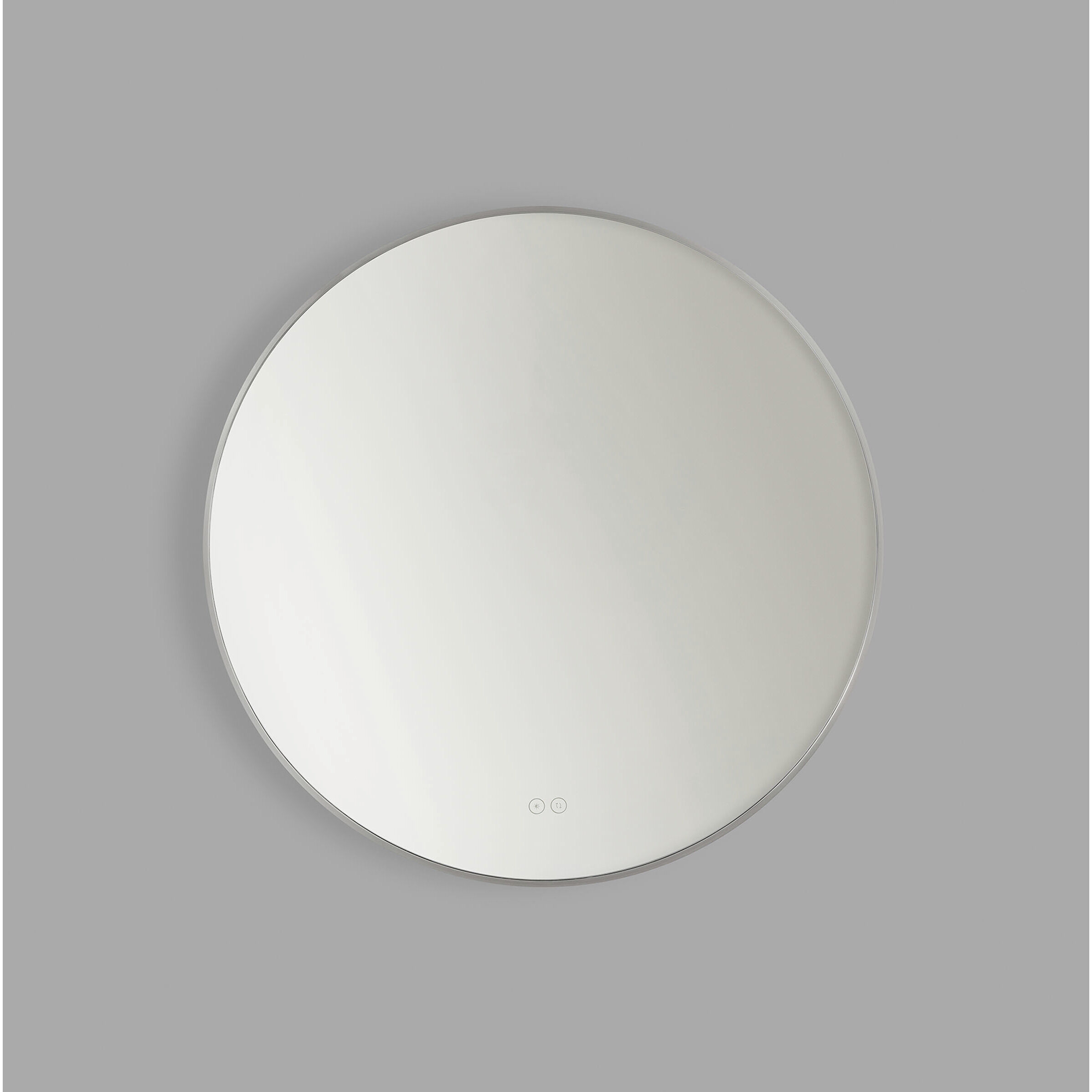 Cadre 30 X 30 inch Brushed Nickel Backlit Wall Mirror