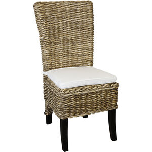 Reagan Natural and Cream and Espresso Brown Side Chair